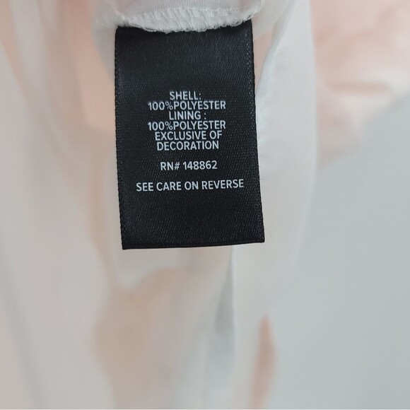 Torrid Coquette Chiffon Clip-Dot Lace Blouse Top Blush Pink Girly Romantic 4X - Picture 12 of 14